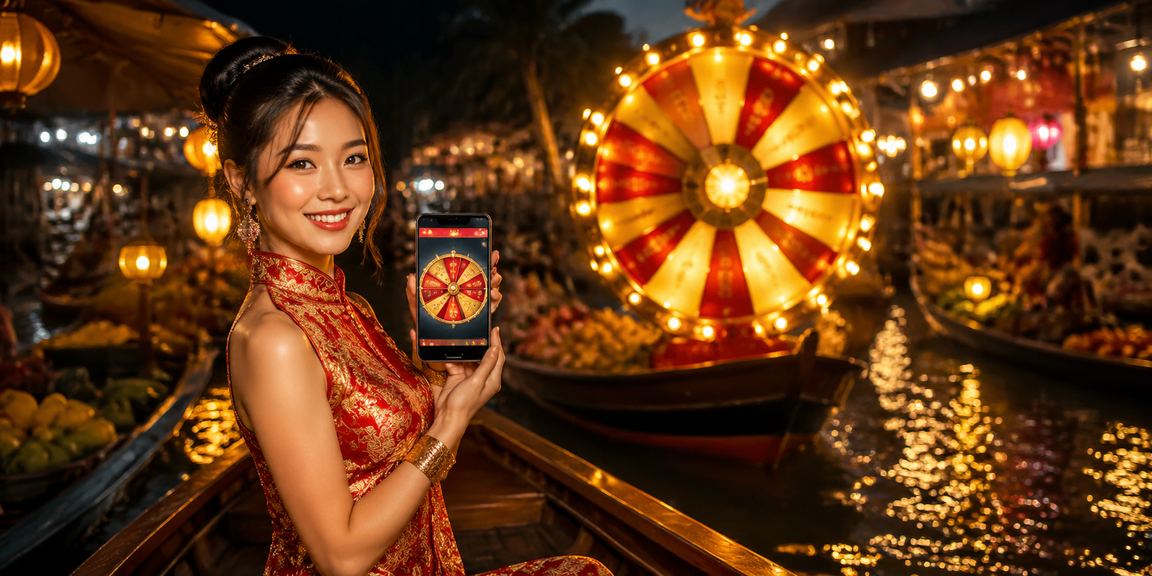 Quay thưởng lucky draw tại chợ đêm Mekong